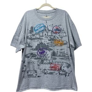 Disney Disney Parks Map Graphic T-Shirt 2018  Parks Map Graphic T-Shirt 2018